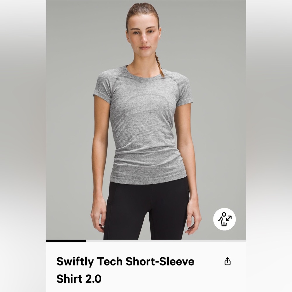 Gray swiftly tech short sleeve shirt 2.0